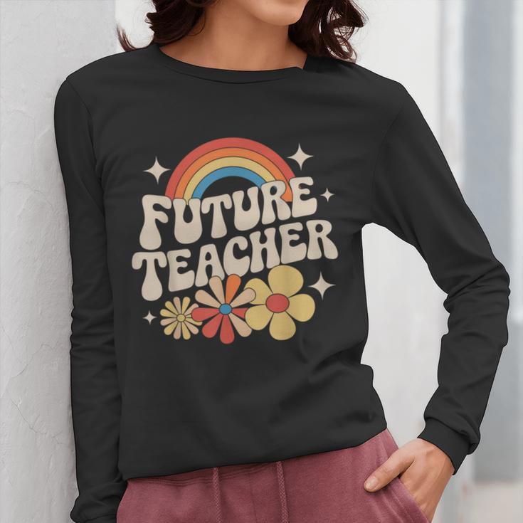 Future Teacher Kids Youth Girls Rainbow Pre-k Kindergarten Women Long Sleeve T-Shirt, Future Teacher Gifts, funny design Future Teacher Kids Youth Girls Rainbow Pre-k Kindergarten Women Long Sleeve T-Shirt, Future Teacher Gifts, funny design