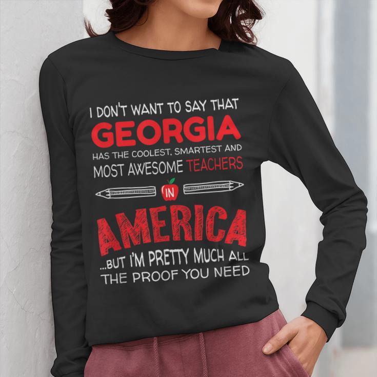 Georgia Teachers Classroom Tshirt Women Long Sleeve T-Shirt, funny design