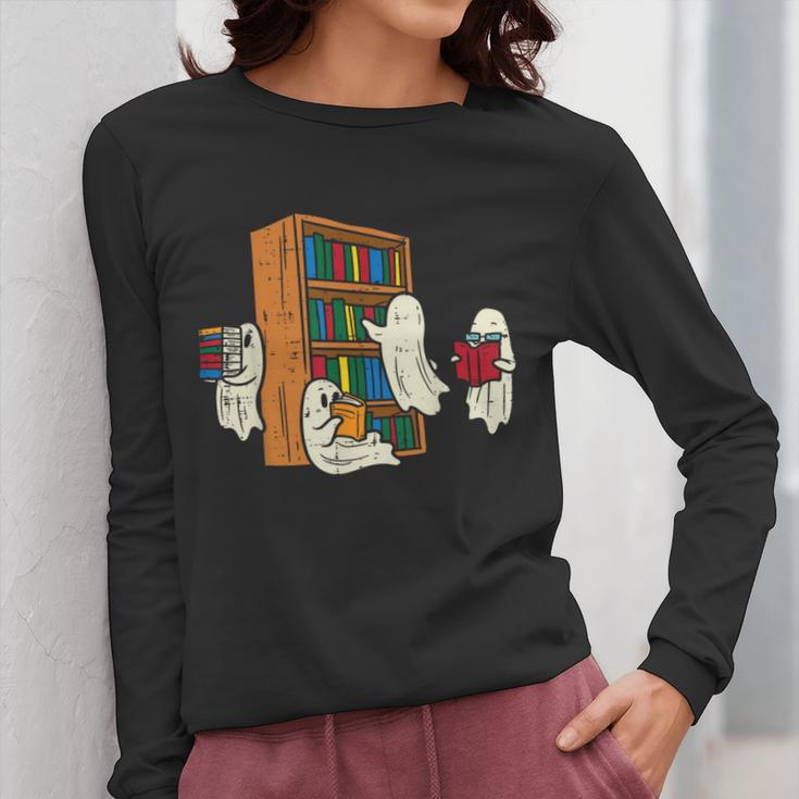 Ghosts Reading Books Teacher Halloween Librarian Boooks Women Long Sleeve T-Shirt, funny design Ghosts Reading Books Teacher Halloween Librarian Boooks Women Long Sleeve T-Shirt, funny design