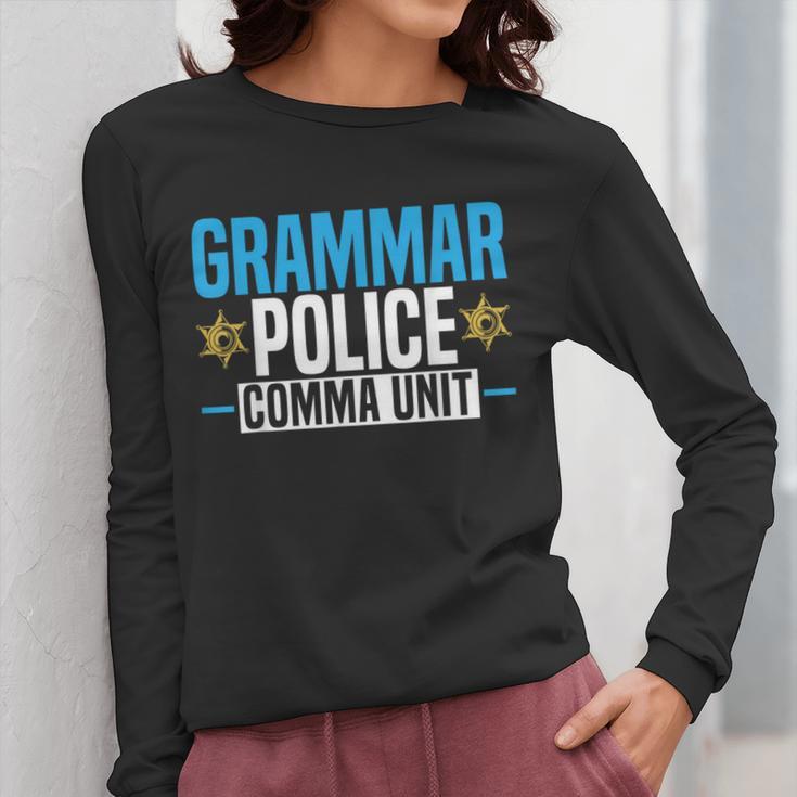 Grammar Police Comma Unit English Teacher Grammar Teacher For Men Women Women Long Sleeve T-Shirt, English Teacher Gifts, funny design Grammar Police Comma Unit English Teacher Grammar Teacher For Men Women Women Long Sleeve T-Shirt, English Teacher Gifts, funny design