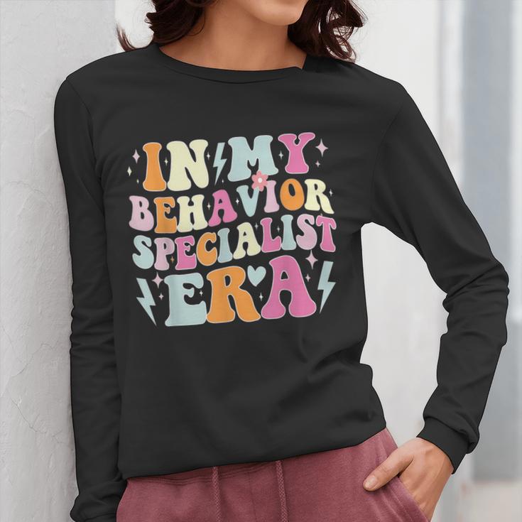 Groovy In My Behavior Specialist Era Behavior Teachers Women Long Sleeve T-Shirt, funny design Groovy In My Behavior Specialist Era Behavior Teachers Women Long Sleeve T-Shirt, funny design