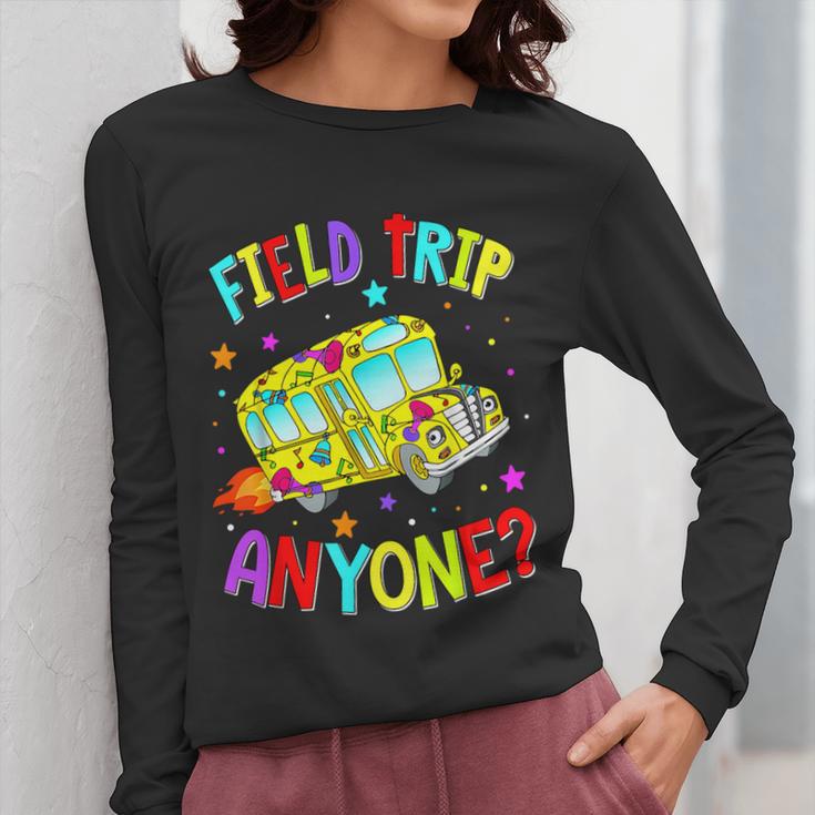 Groovy Field Trip Anyone Happy Field Day For Teachers Kids Women Long Sleeve T-Shirt, funny design Groovy Field Trip Anyone Happy Field Day For Teachers Kids Women Long Sleeve T-Shirt, funny design