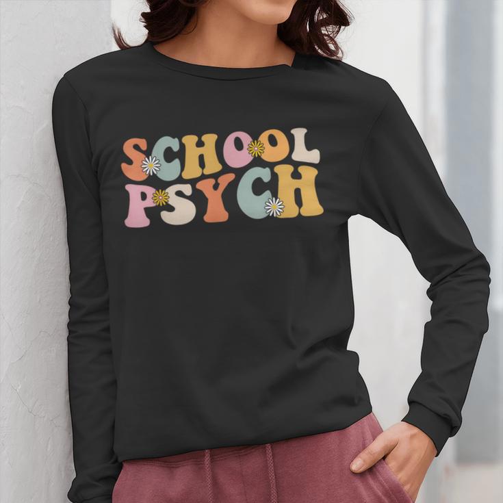 Groovy Retro School Psych Teacher School Psychologist For Men Women Girls Kids Women Long Sleeve T-Shirt, Groovy Teacher Gifts, funny design Groovy Retro School Psych Teacher School Psychologist For Men Women Girls Kids Women Long Sleeve T-Shirt, Groovy Teacher Gifts, funny design