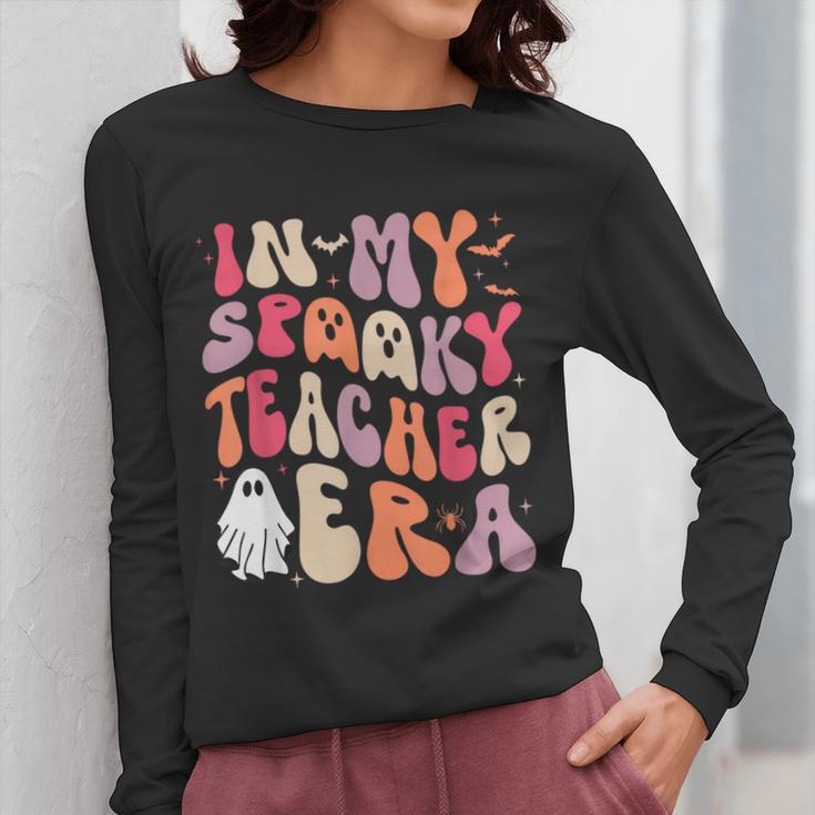 Groovy In My Spooky Teacher Era Halloween Party Boo Women Long Sleeve T-Shirt, Groovy Teacher Gifts, funny design Groovy In My Spooky Teacher Era Halloween Party Boo Women Long Sleeve T-Shirt, Groovy Teacher Gifts, funny design