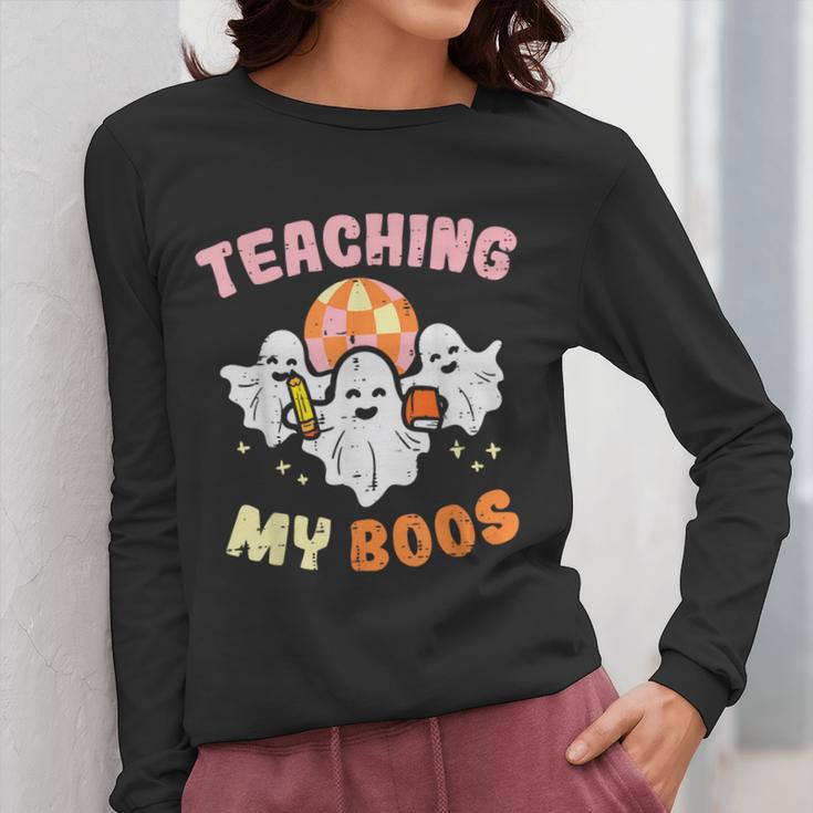 Halloween Teacher Teaching My Boos Costume Teacher Men Women Women Long Sleeve T-Shirt, funny design Halloween Teacher Teaching My Boos Costume Teacher Men Women Women Long Sleeve T-Shirt, funny design