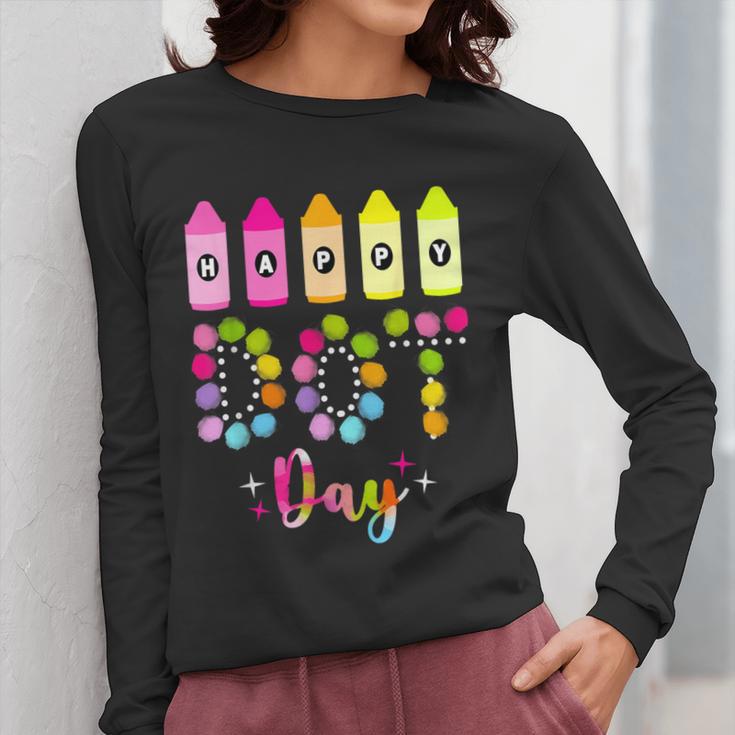 Happy Dot Day 2025 Teacher Kids Girls Colorful Polka Dot Day Women Long Sleeve T-Shirt, funny design Happy Dot Day 2025 Teacher Kids Girls Colorful Polka Dot Day Women Long Sleeve T-Shirt, funny design
