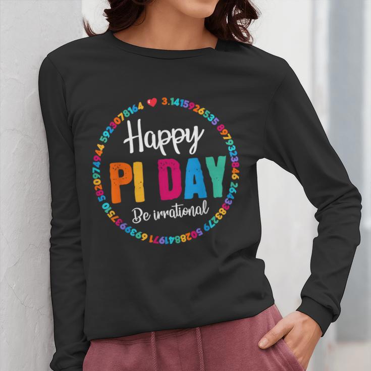Happy Pi Day Pie Math Coach Teacher Pi Day Lover Nerdy Women Long Sleeve T-Shirt, funny design