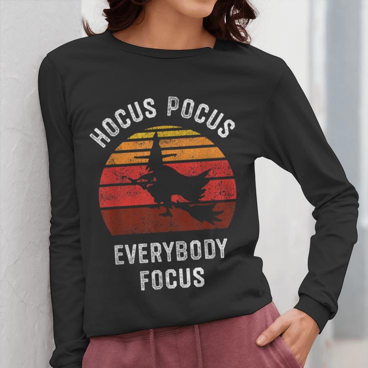 Hocus Pocus Everybody Focus Witch Halloween Teacher Women Women Long Sleeve T-Shirt, funny design Hocus Pocus Everybody Focus Witch Halloween Teacher Women Women Long Sleeve T-Shirt, funny design