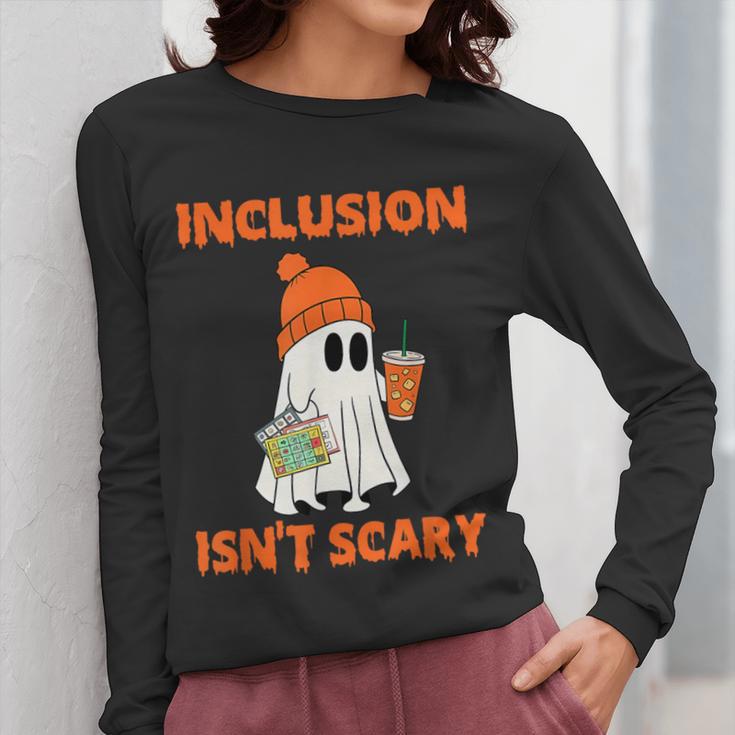 Inclusion Isn't Scary Shirt Halloween SLP Sped Teacher Women Long Sleeve T-Shirt, funny design Inclusion Isn't Scary Shirt Halloween SLP Sped Teacher Women Long Sleeve T-Shirt, funny design