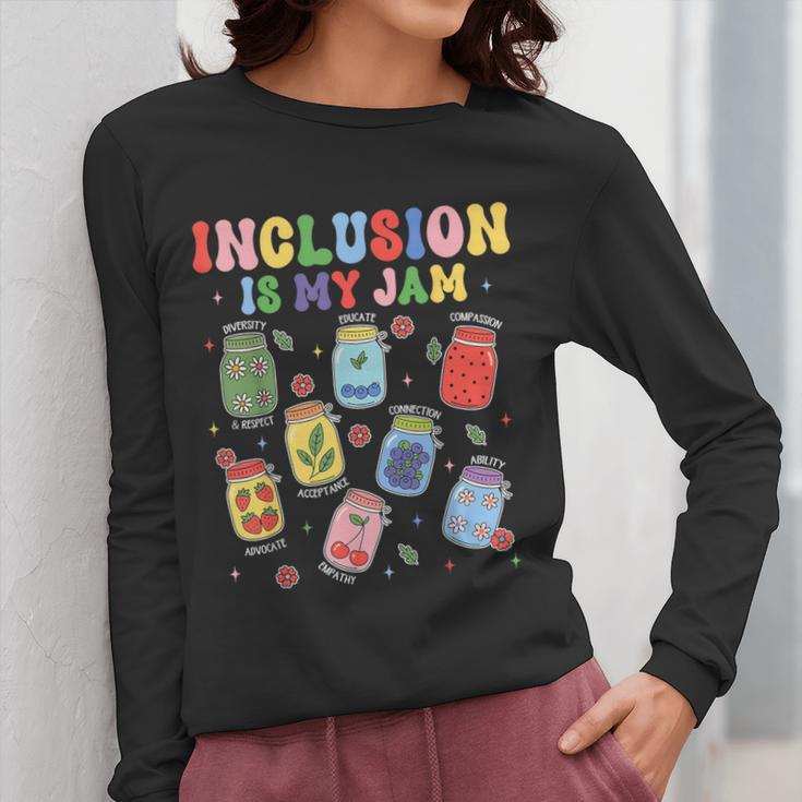 Inclusion Is My Jam SPED Teacher Special Education Life Women Long Sleeve T-Shirt, funny design Inclusion Is My Jam SPED Teacher Special Education Life Women Long Sleeve T-Shirt, funny design