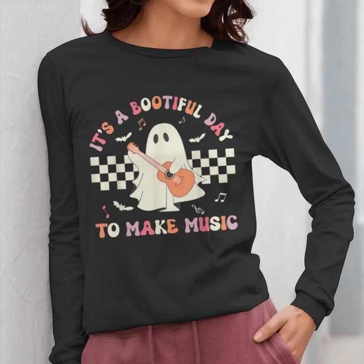It's A Bootiful Day To Make Music Teacher Musician Halloween For Men Women Kids Women Long Sleeve T-Shirt, funny design It's A Bootiful Day To Make Music Teacher Musician Halloween For Men Women Kids Women Long Sleeve T-Shirt, funny design