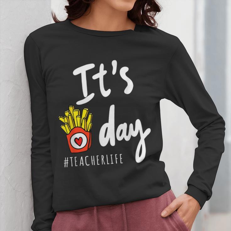 It's Fry Day Teacher Life Women Long Sleeve T-Shirt, funny design It's Fry Day Teacher Life Women Long Sleeve T-Shirt, funny design