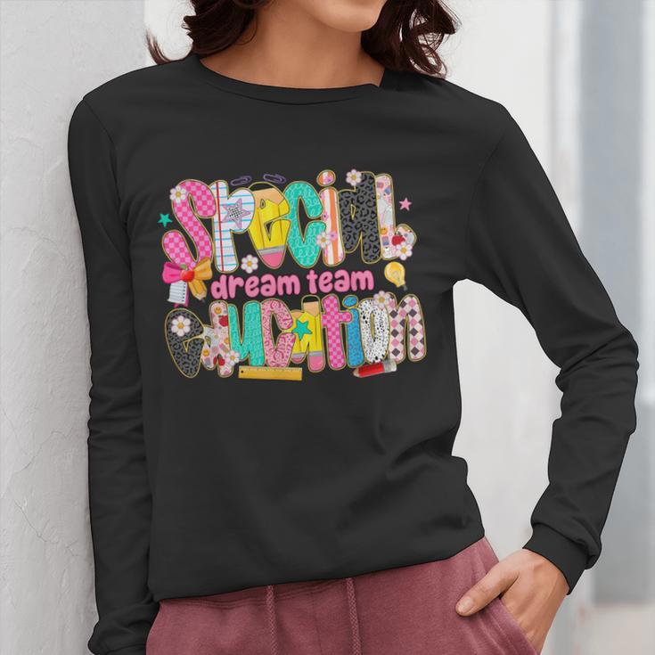 Kids Back To School Teachers Special Education Dream Team Women Long Sleeve T-Shirt, funny design Kids Back To School Teachers Special Education Dream Team Women Long Sleeve T-Shirt, funny design