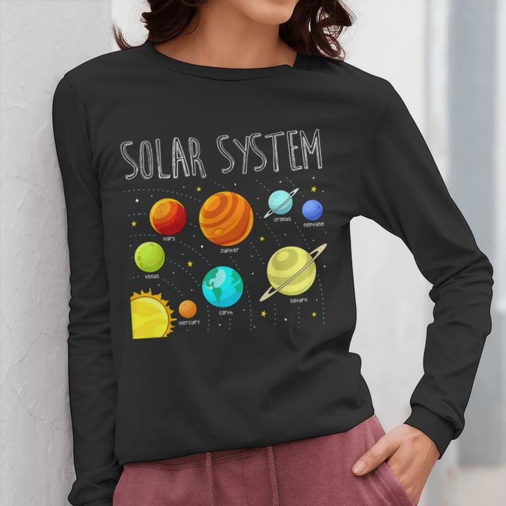 Kids Solar Systems Cute Planets Space Science Teacher School Women Long Sleeve T-Shirt, Science Teacher Gifts, funny design Kids Solar Systems Cute Planets Space Science Teacher School Women Long Sleeve T-Shirt, Science Teacher Gifts, funny design