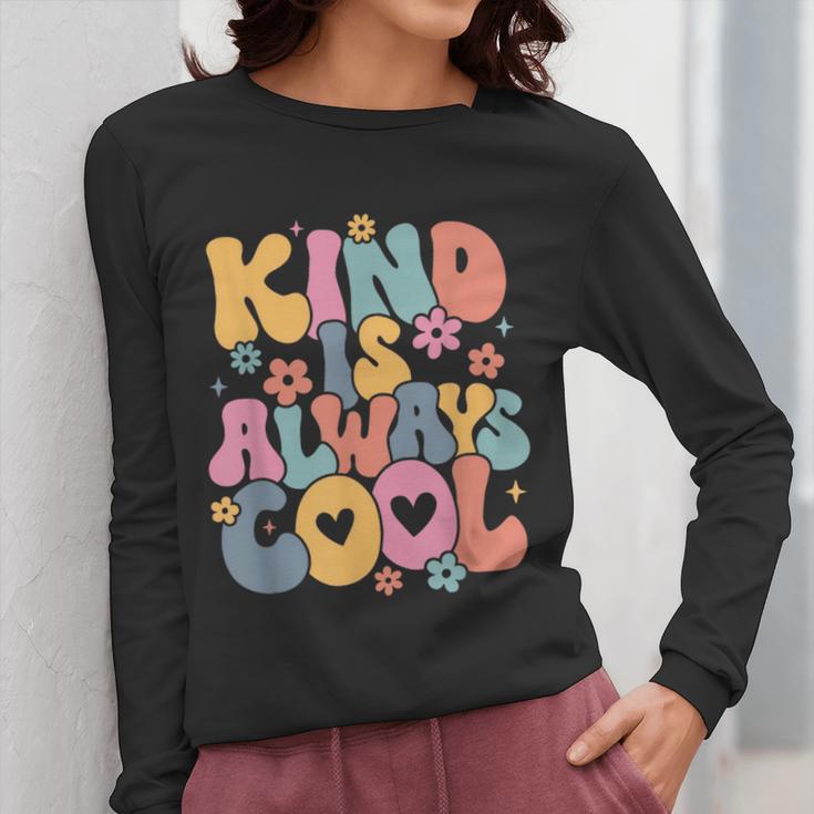Kind Is Always Cool Groovy Teacher Be Kind Kindness Matters Women Long Sleeve T-Shirt, Groovy Teacher Gifts, funny design Kind Is Always Cool Groovy Teacher Be Kind Kindness Matters Women Long Sleeve T-Shirt, Groovy Teacher Gifts, funny design