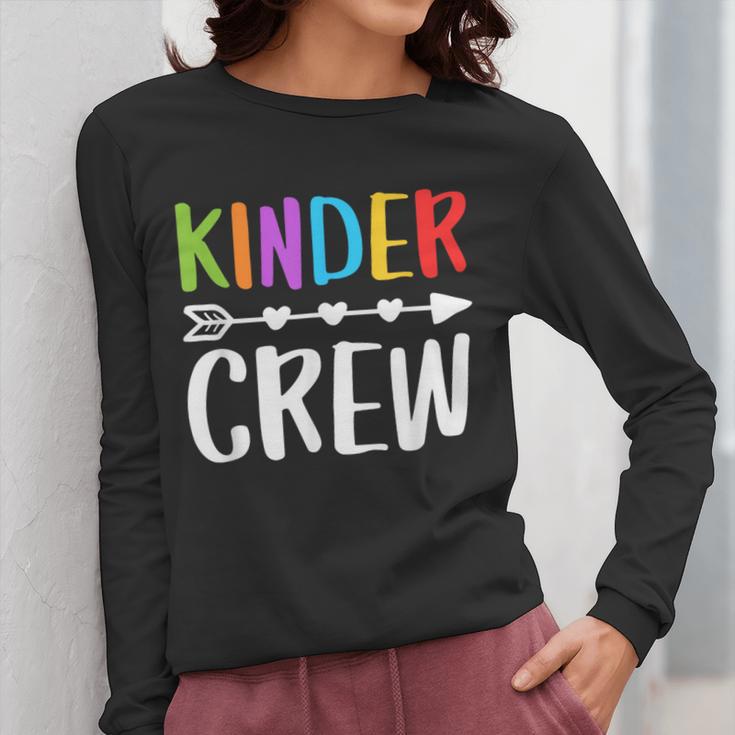 Kinder Crew Shirt Kindergarten Boy Girl Student Teacher Women Long Sleeve T-Shirt, funny design Kinder Crew Shirt Kindergarten Boy Girl Student Teacher Women Long Sleeve T-Shirt, funny design