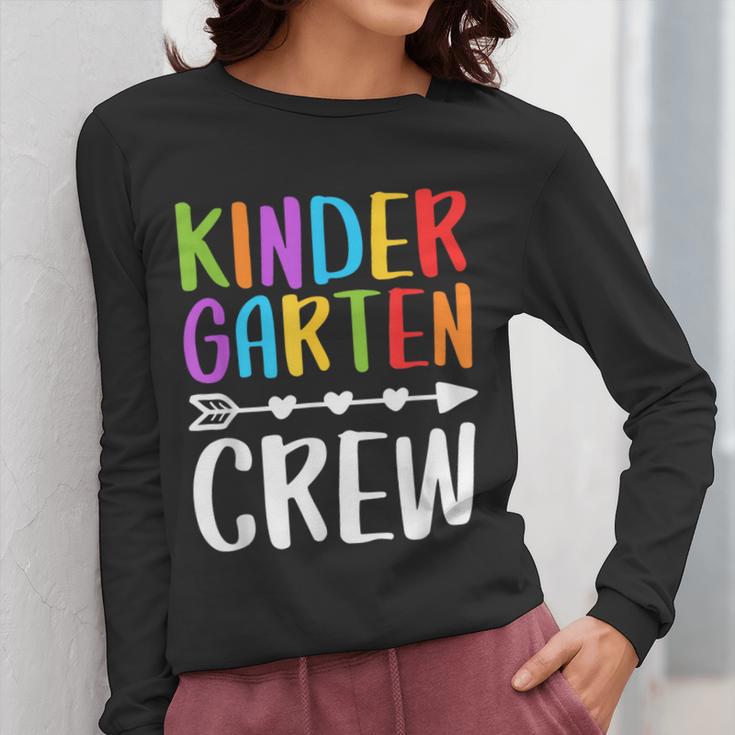 Kindergarten Crew Shirt Kinder Crew Teacher Boy Girl Women Long Sleeve T-Shirt, funny design