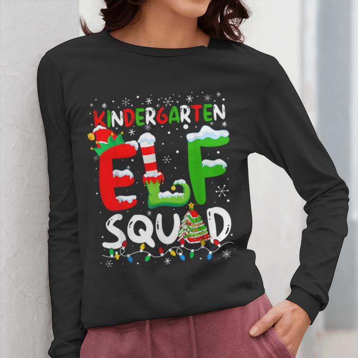 Kindergarten ELF Squad Christmas ELF Student Teacher Men Women Kids Women Long Sleeve T-Shirt, funny design