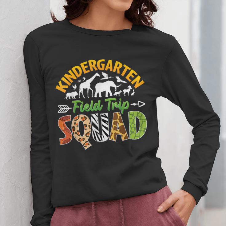 Kindergarten Zoo Field Trip Squad Matching Teacher Students Women Long Sleeve T-Shirt, funny design Kindergarten Zoo Field Trip Squad Matching Teacher Students Women Long Sleeve T-Shirt, funny design