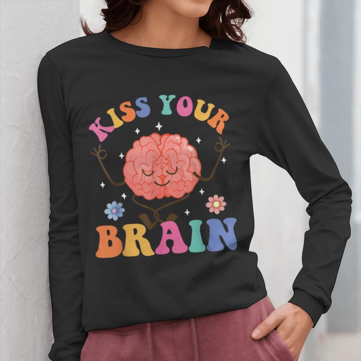 Kiss Your Brain Sped Teacher Appreciation Back To School Kid Women Long Sleeve T-Shirt, funny design Kiss Your Brain Sped Teacher Appreciation Back To School Kid Women Long Sleeve T-Shirt, funny design