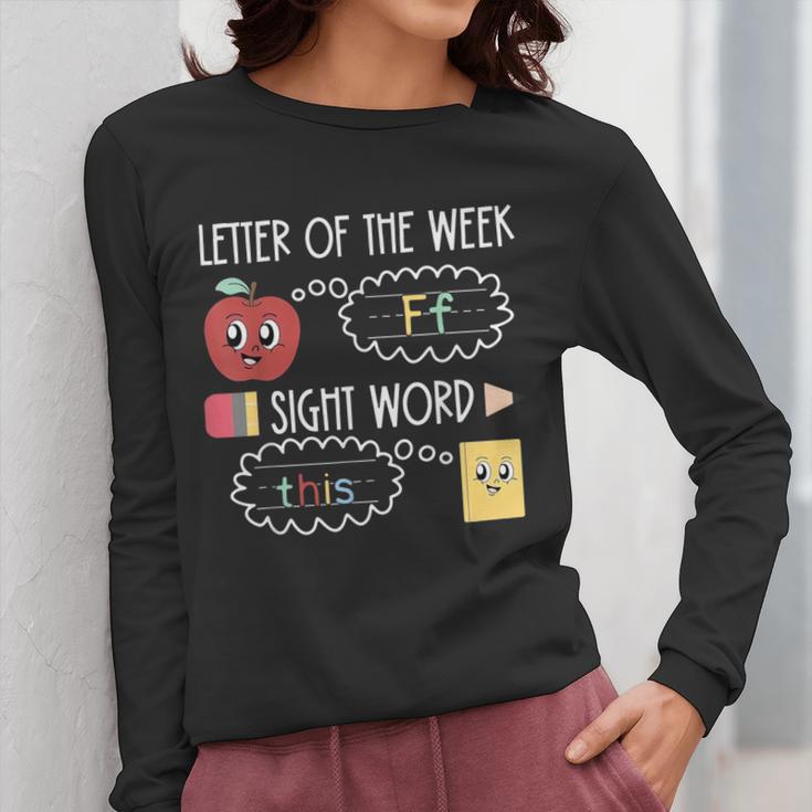 Letter Of The Week Ff Sight Word Teacher Squad Women Long Sleeve T-Shirt, funny design Letter Of The Week Ff Sight Word Teacher Squad Women Long Sleeve T-Shirt, funny design