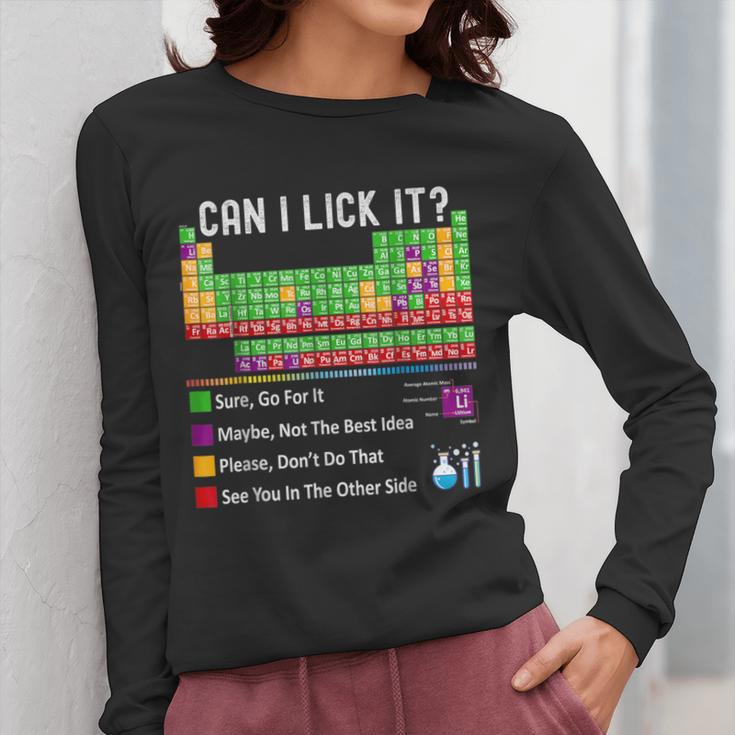 Can I Lick It Periodic Table Chart Science Teacher Cool Meme Women Long Sleeve T-Shirt, Science Teacher Gifts, funny design Can I Lick It Periodic Table Chart Science Teacher Cool Meme Women Long Sleeve T-Shirt, Science Teacher Gifts, funny design