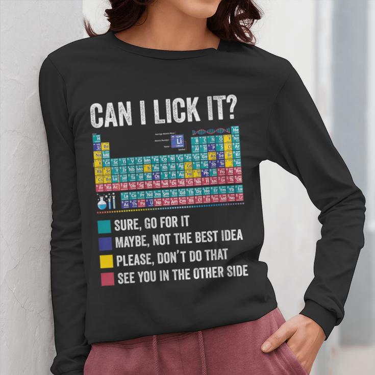 Can I Lick It Periodic Table Of Elements Science Teacher Women Long Sleeve T-Shirt, Science Teacher Gifts, funny design Can I Lick It Periodic Table Of Elements Science Teacher Women Long Sleeve T-Shirt, Science Teacher Gifts, funny design