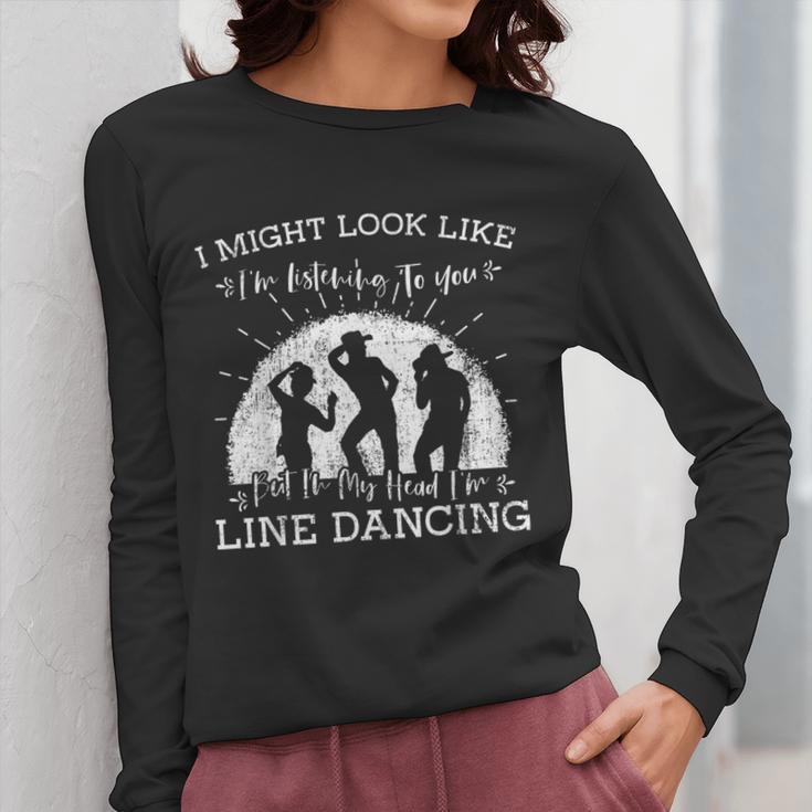 Line Dancing Choreographer Dance Teacher Group Performer Men Women Girls Kids Women Long Sleeve T-Shirt, funny design