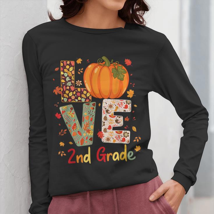 Love 2nd Grade Happy Fall Thanksgiving For 2nd Teacher For Men Women Girls Kids Women Long Sleeve T-Shirt, 2nd Grade Teacher Gifts, funny design Love 2nd Grade Happy Fall Thanksgiving For 2nd Teacher For Men Women Girls Kids Women Long Sleeve T-Shirt, 2nd Grade Teacher Gifts, funny design