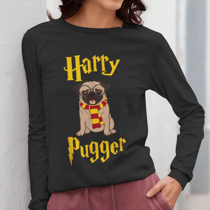 Lovely Harry Pugger Pug Women Long Sleeve T-Shirt, funny design