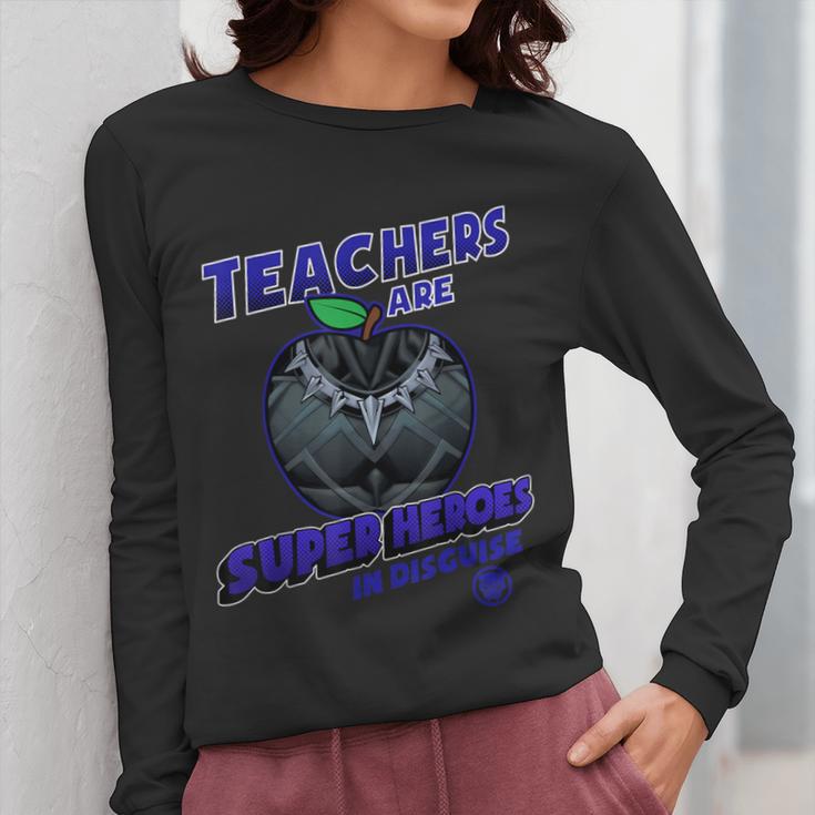 Marvel Teachers Are Super Heroes In Disguise Panther Women Long Sleeve T-Shirt, funny design Marvel Teachers Are Super Heroes In Disguise Panther Women Long Sleeve T-Shirt, funny design