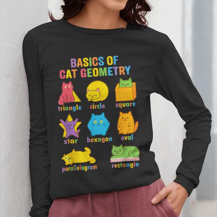Math Cat Geometry Back To School Mathematics Teacher Women Long Sleeve T-Shirt, funny design Math Cat Geometry Back To School Mathematics Teacher Women Long Sleeve T-Shirt, funny design