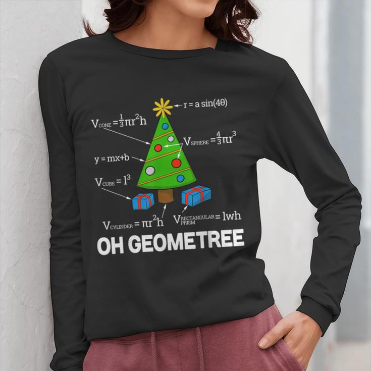 Math Geometry Christmas Tree Geometree Teacher Women Long Sleeve T-Shirt, funny design Math Geometry Christmas Tree Geometree Teacher Women Long Sleeve T-Shirt, funny design
