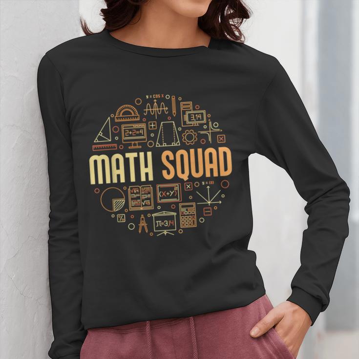 Math Squad For Teacher Or Student Mathematics Men Women Kids Women Long Sleeve T-Shirt, funny design Math Squad For Teacher Or Student Mathematics Men Women Kids Women Long Sleeve T-Shirt, funny design