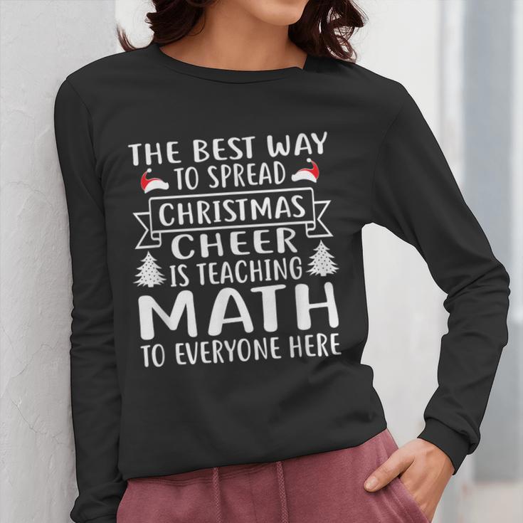 Math Teacher Christmas Mathematics Teacher Women Long Sleeve T-Shirt, funny design Math Teacher Christmas Mathematics Teacher Women Long Sleeve T-Shirt, funny design