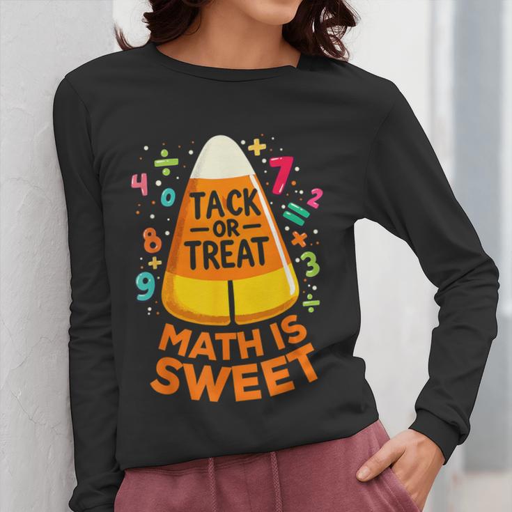 Math Teacher Halloween Costume Trick Or Treat Math Sweet Women Long Sleeve T-Shirt, funny design Math Teacher Halloween Costume Trick Or Treat Math Sweet Women Long Sleeve T-Shirt, funny design