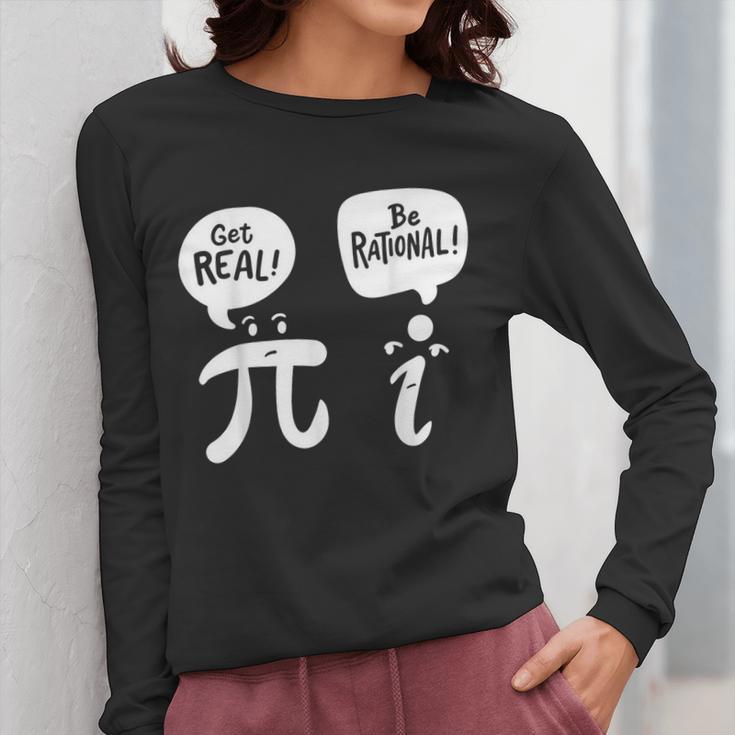 Math Teacher Math Student Be Real Get Rational Women Long Sleeve T-Shirt, funny design