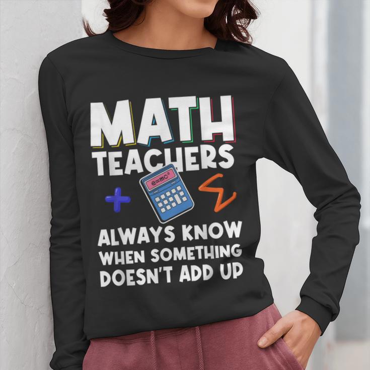 Mathematics Teachers Math Teacher For Men Women Women Long Sleeve T-Shirt, funny design Mathematics Teachers Math Teacher For Men Women Women Long Sleeve T-Shirt, funny design