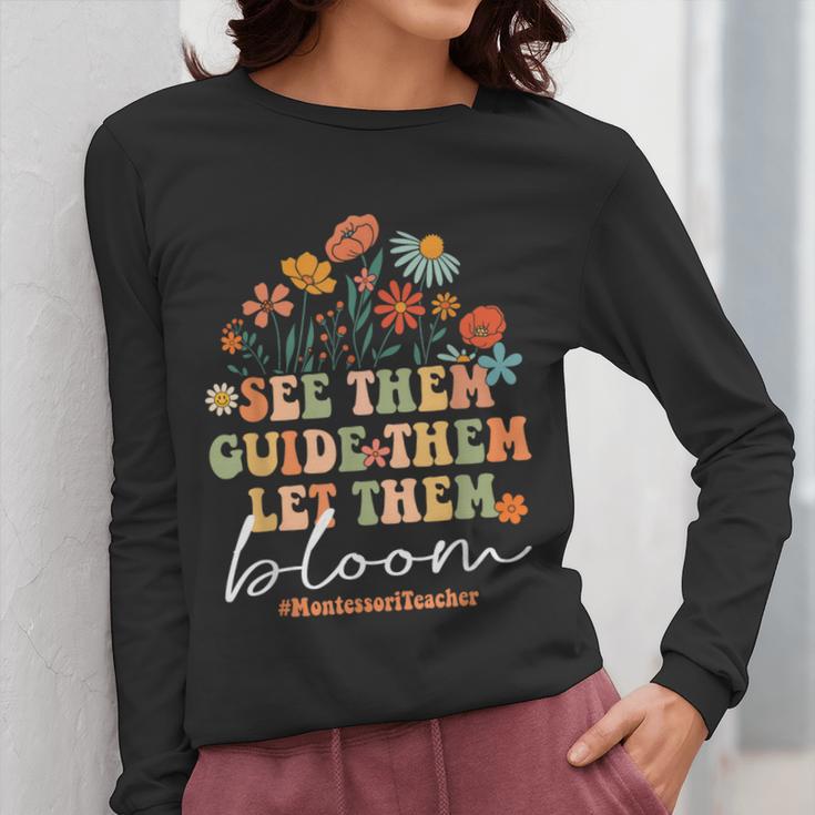 Montessori Teacher Women Long Sleeve T-Shirt, funny design Montessori Teacher Women Long Sleeve T-Shirt, funny design