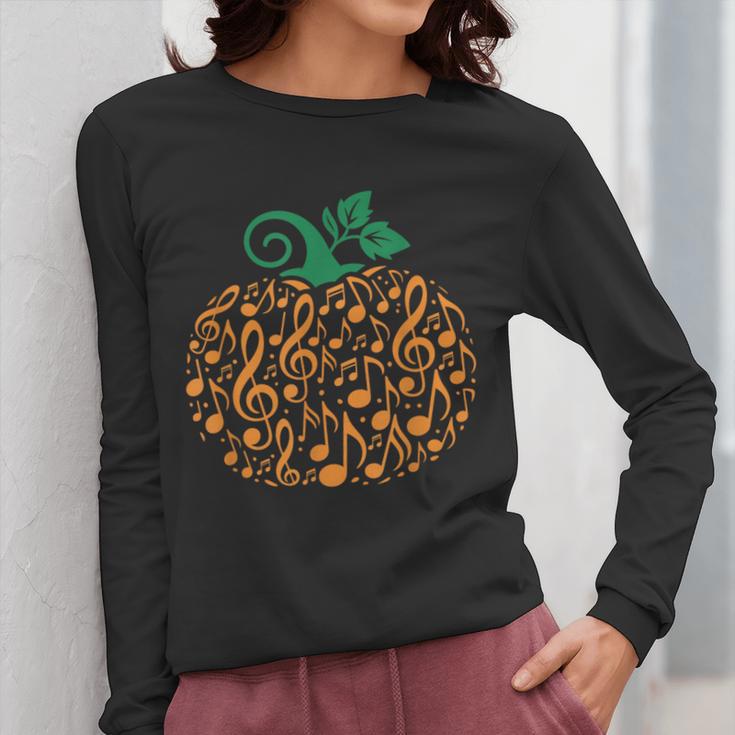 Music Notes Pumpkin Music Teacher Halloween Women Long Sleeve T-Shirt, funny design Music Notes Pumpkin Music Teacher Halloween Women Long Sleeve T-Shirt, funny design