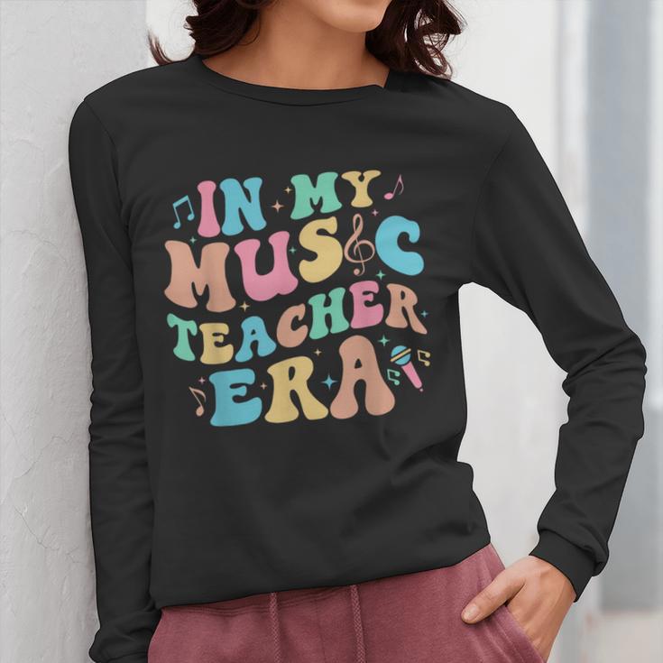 In My Music Teacher Era Back To School Squad Music Teacher Women Long Sleeve T-Shirt, funny design