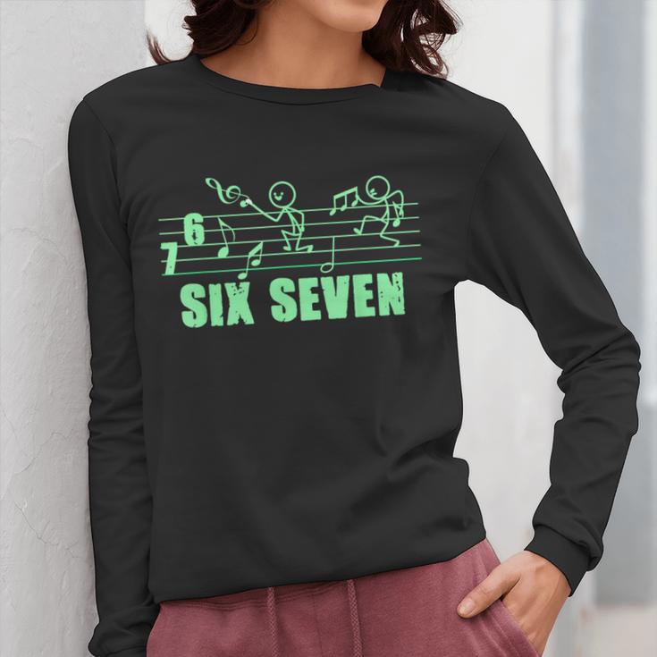 Musical 67 Music Meme Slang Six Seven Music Teacher Women Long Sleeve T-Shirt, funny design Musical 67 Music Meme Slang Six Seven Music Teacher Women Long Sleeve T-Shirt, funny design