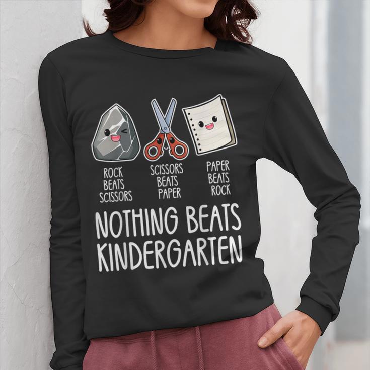 Nothing Beats Kindergarten Back To School Kid Teacher Women Long Sleeve T-Shirt, funny design Nothing Beats Kindergarten Back To School Kid Teacher Women Long Sleeve T-Shirt, funny design