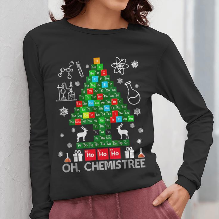 Oh Chemistree Scientist Chemical Christmas Xmas Teacher Women Long Sleeve T-Shirt, funny design Oh Chemistree Scientist Chemical Christmas Xmas Teacher Women Long Sleeve T-Shirt, funny design