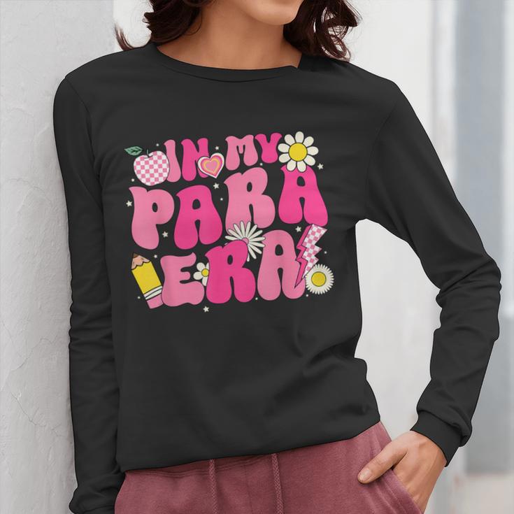 In My Para Era Teacher Back To School First Day Of School Women Long Sleeve T-Shirt, funny design In My Para Era Teacher Back To School First Day Of School Women Long Sleeve T-Shirt, funny design