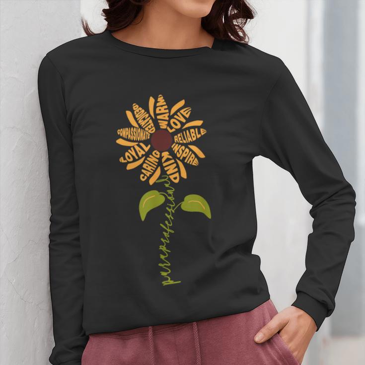 Paraprofessional Para Sunflower Teacher Back To School Women Long Sleeve T-Shirt, funny design Paraprofessional Para Sunflower Teacher Back To School Women Long Sleeve T-Shirt, funny design