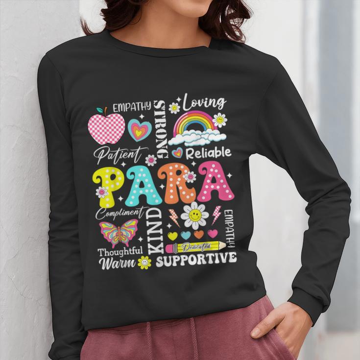 Paras Make It Possible Paraprofessional Paraeducator Teacher Women Long Sleeve T-Shirt, funny design Paras Make It Possible Paraprofessional Paraeducator Teacher Women Long Sleeve T-Shirt, funny design