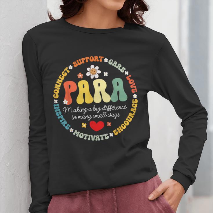 Paras Make It Possible Paraprofessional Teacher Assistant Women Long Sleeve T-Shirt, funny design Paras Make It Possible Paraprofessional Teacher Assistant Women Long Sleeve T-Shirt, funny design