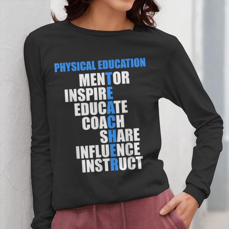 PE Physical Education Teacher For PE Teacher Women Long Sleeve T-Shirt, Pe Teacher Gifts, funny design PE Physical Education Teacher For PE Teacher Women Long Sleeve T-Shirt, Pe Teacher Gifts, funny design