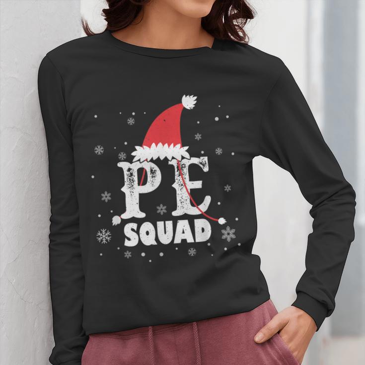 PE Squad Christmas PE Teacher Matching Xmas Women Long Sleeve T-Shirt, Pe Teacher Gifts, funny design PE Squad Christmas PE Teacher Matching Xmas Women Long Sleeve T-Shirt, Pe Teacher Gifts, funny design